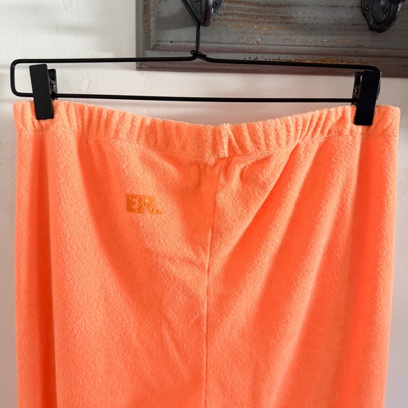 NWT ERL Venice Beach Orange Elasticized Flare Leg Pants L - Picture 6 of 9